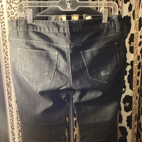 G by Guess Black Straight Leg Jeans Sz 28 NWOT - Picture 1 of 5